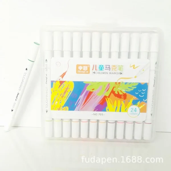 中彩双头儿童绘画专用 马克笔