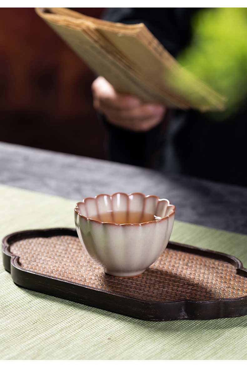 龙泉青瓷 创意猪油冻手工主人杯单杯 陶瓷功夫茶杯品茗杯茶碗茶盏