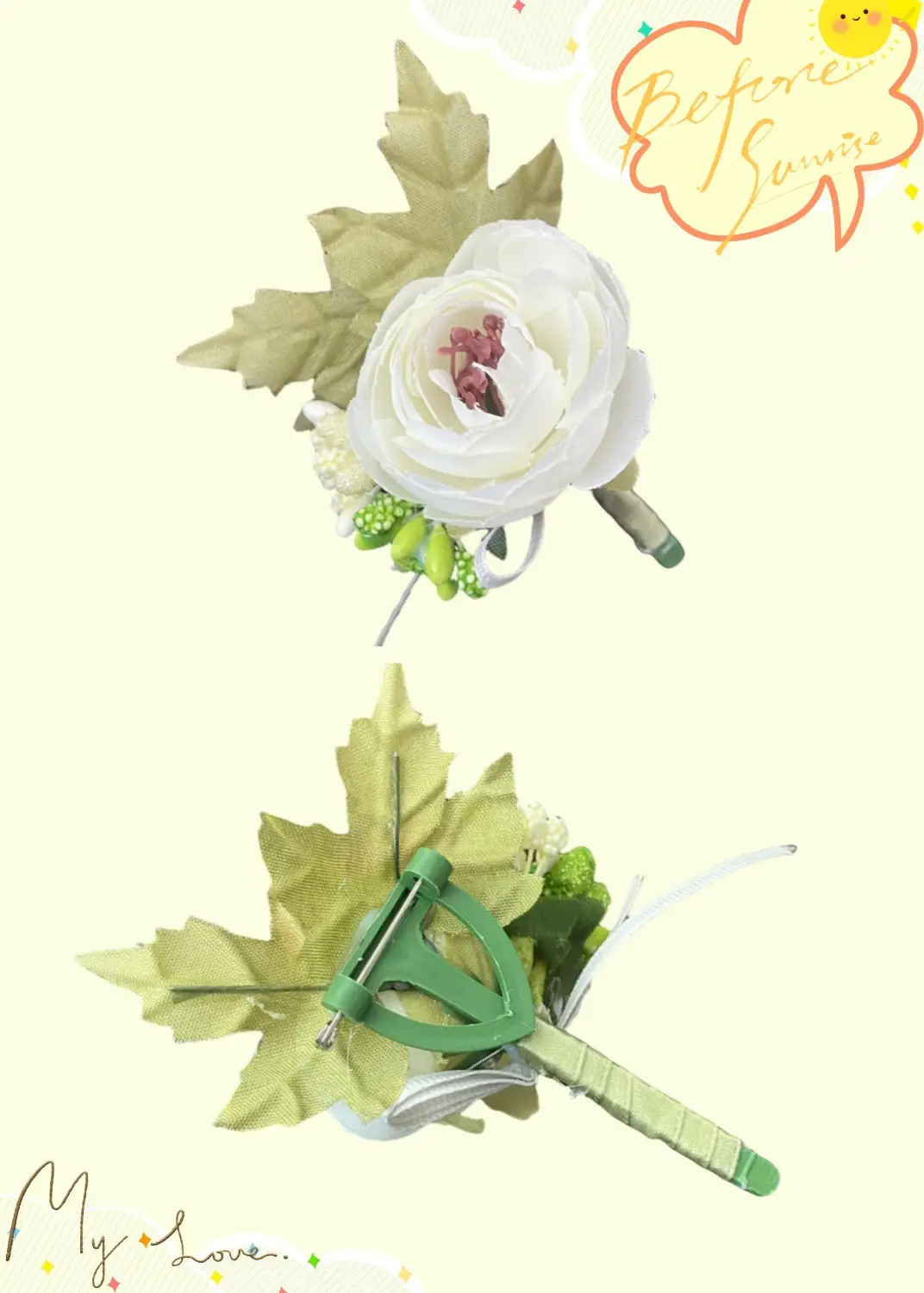 现货儿童西装礼服仿真花胸花婚礼花童小主持人演出服生日胸针配饰