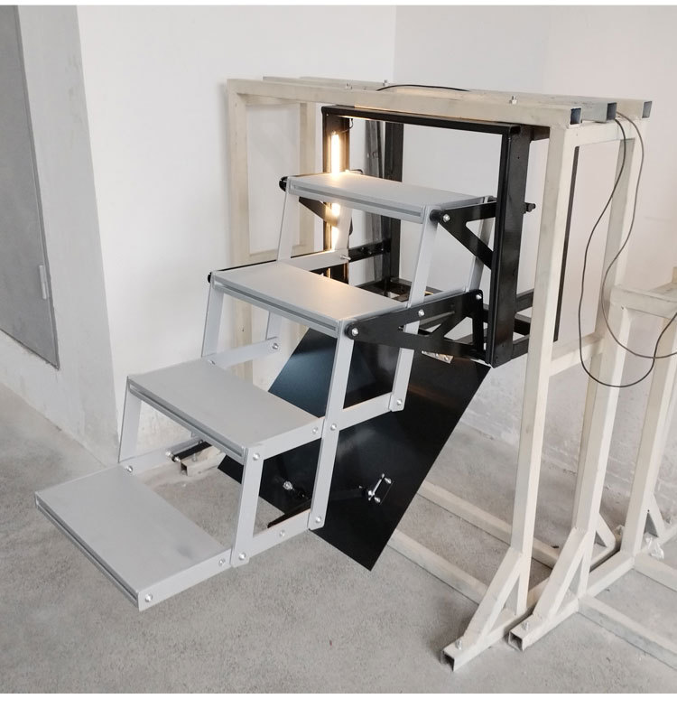 房车改装配件电动踏步汕德卡多阶踏板越野重汽四层踏步特种车脚踏