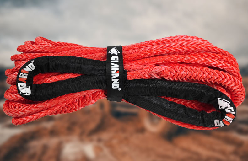 拖车延长绳绞盘绳越野车救援带强力超轻牵引尼龙超高分子纤维弹力