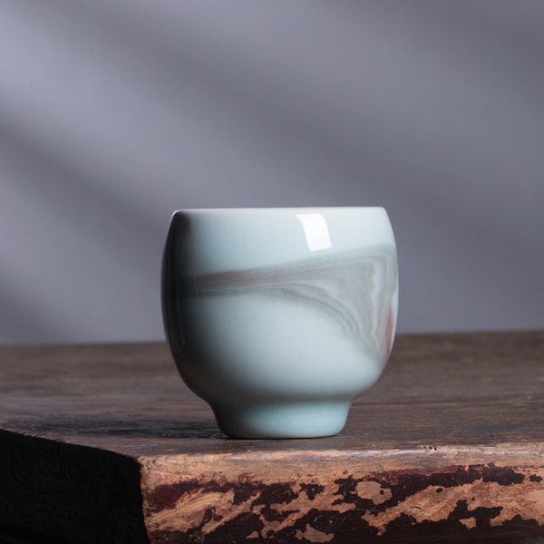 龙泉青瓷 创意原矿手工主人杯单个杯 陶瓷品茗杯茶碗高档功夫茶杯