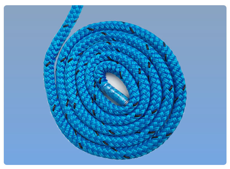 码头线绳 船坞绳索 双层编织锚固线 系泊线 双编织蓝色绳
