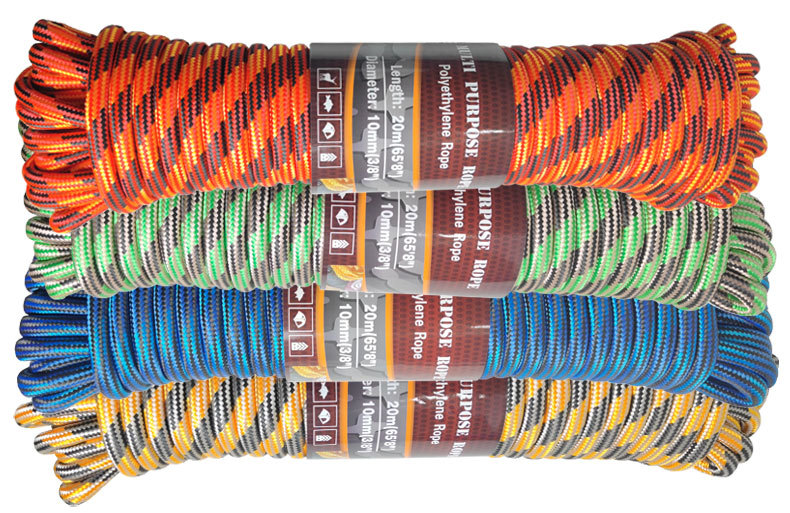 20米丙纶捆绑绳 现货库存丙纶编织绳 户外固定编织绳 家用捆绑