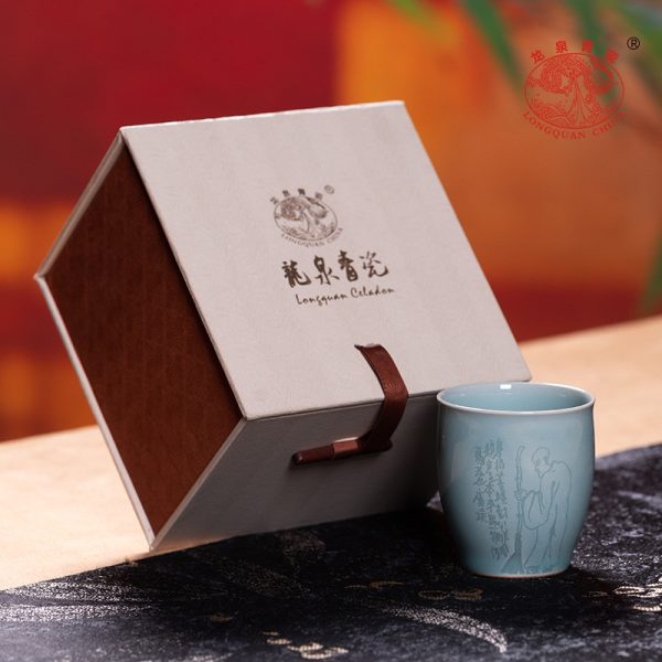 龙泉青瓷主人杯手工创意泡茶单个杯子陶瓷家用功夫茶具菩提品茗杯