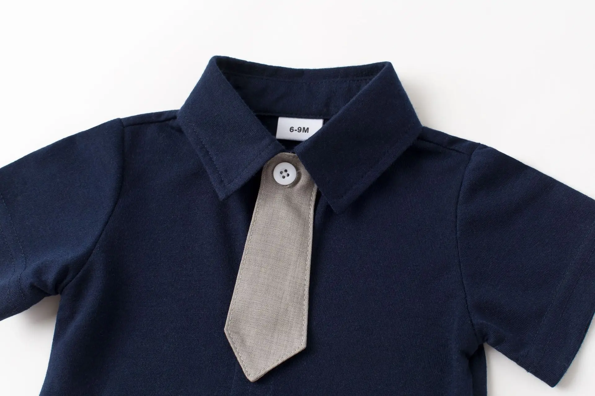 厂家批发英伦风婴儿绅士哈衣套装夏季新品男童生日宴会礼服小套装