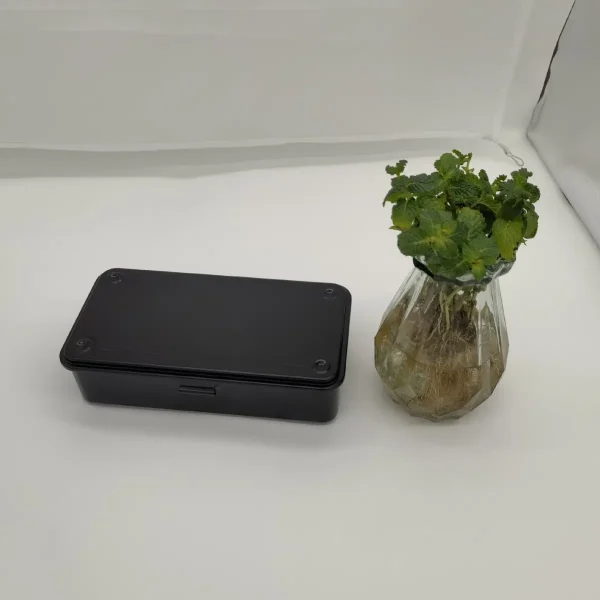 手帐印章收纳铁盒小型铁质工具箱胶带盒文具盒礼品盒T-190B乳白色