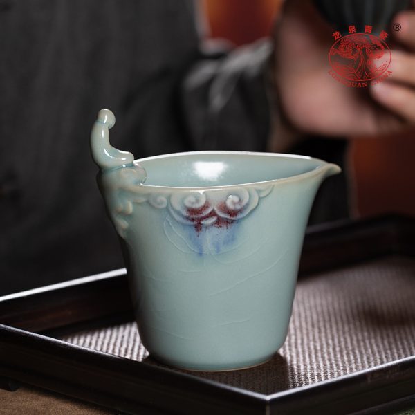 龙泉青瓷 公道茶杯高档手工茶海分茶器 陶瓷钧窑创意功夫茶道配件