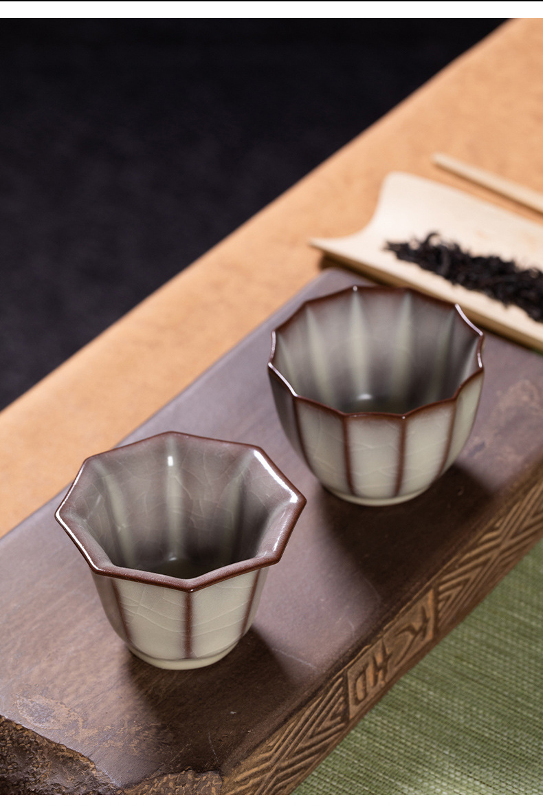 龙泉青瓷 功夫茶杯手工猪油冻主人杯单杯 陶瓷家用品茗杯茶碗茶盏