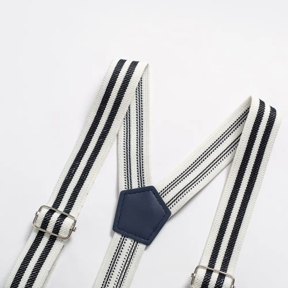 跨境男宝宝绅士套装夏婴幼童爬服领结背带四件套一件代发欧美风