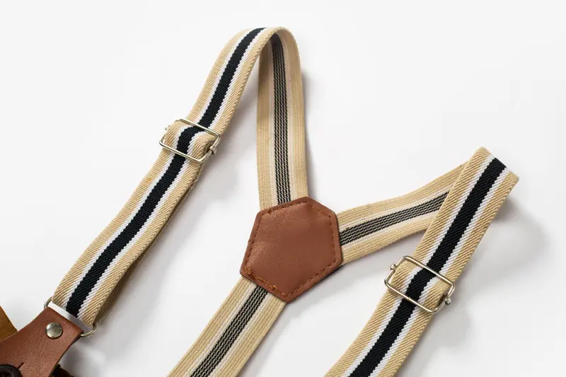 2025春秋新款男童绅士休闲婴幼儿长裤背带裤宝宝周岁百搭长裤