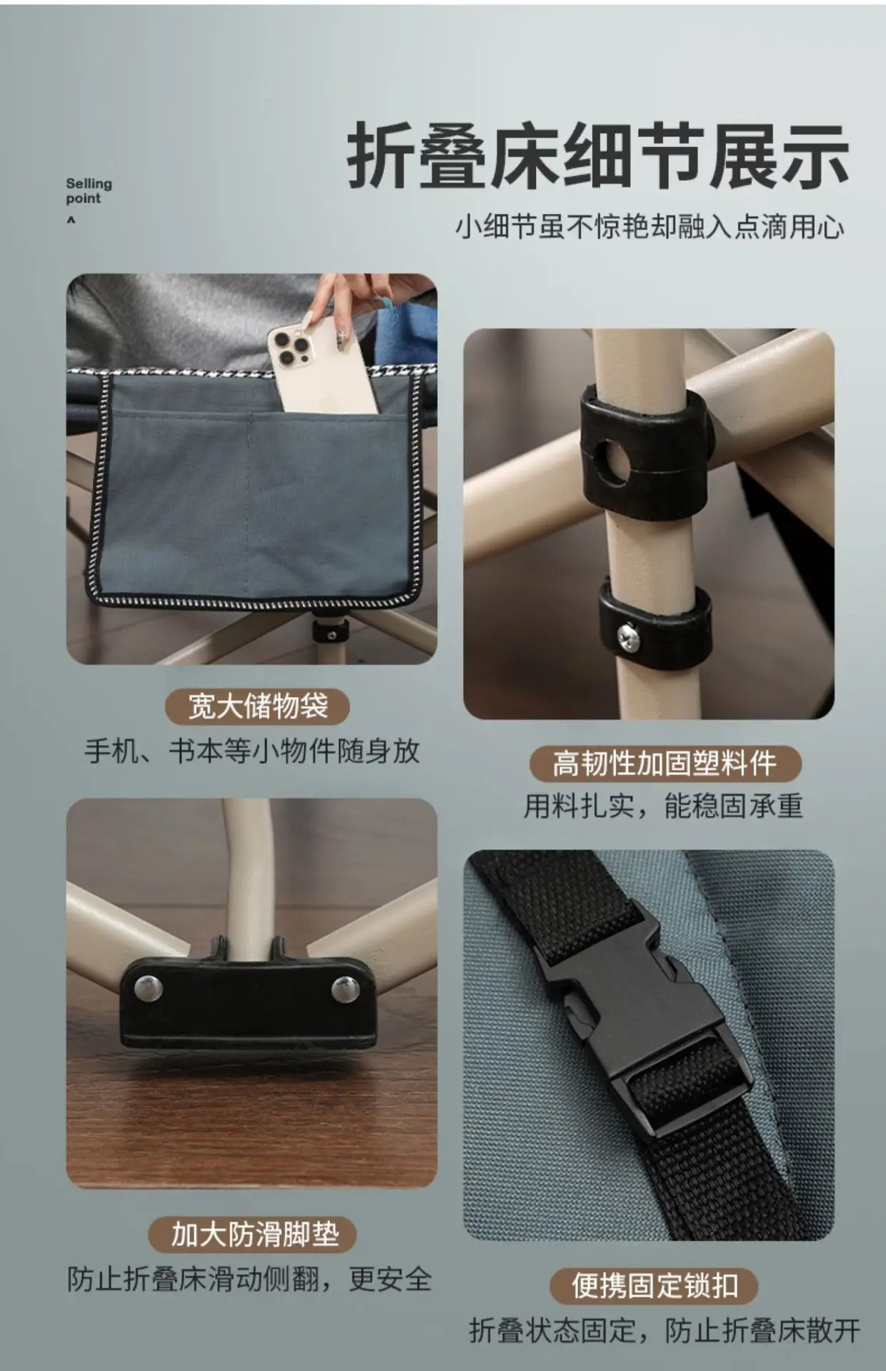 单人办公室午休躺椅简易行军床家用小床便携陪护床午睡神器折叠床