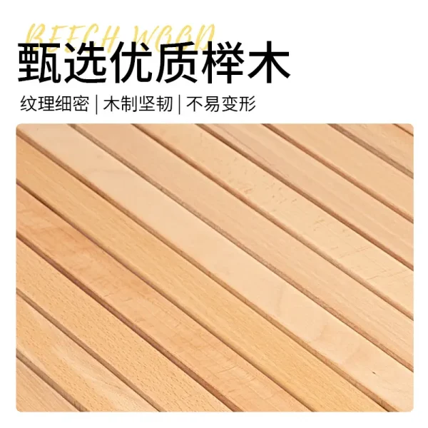 户外蛋卷桌折叠椅便携式野餐榉木实木套装烧烤桌露营用品方便装备