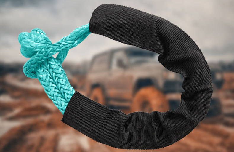 超高分子聚乙烯护套款软卸扣 疙瘩扣 11吨软卸扣 户外越野 抗拉扯