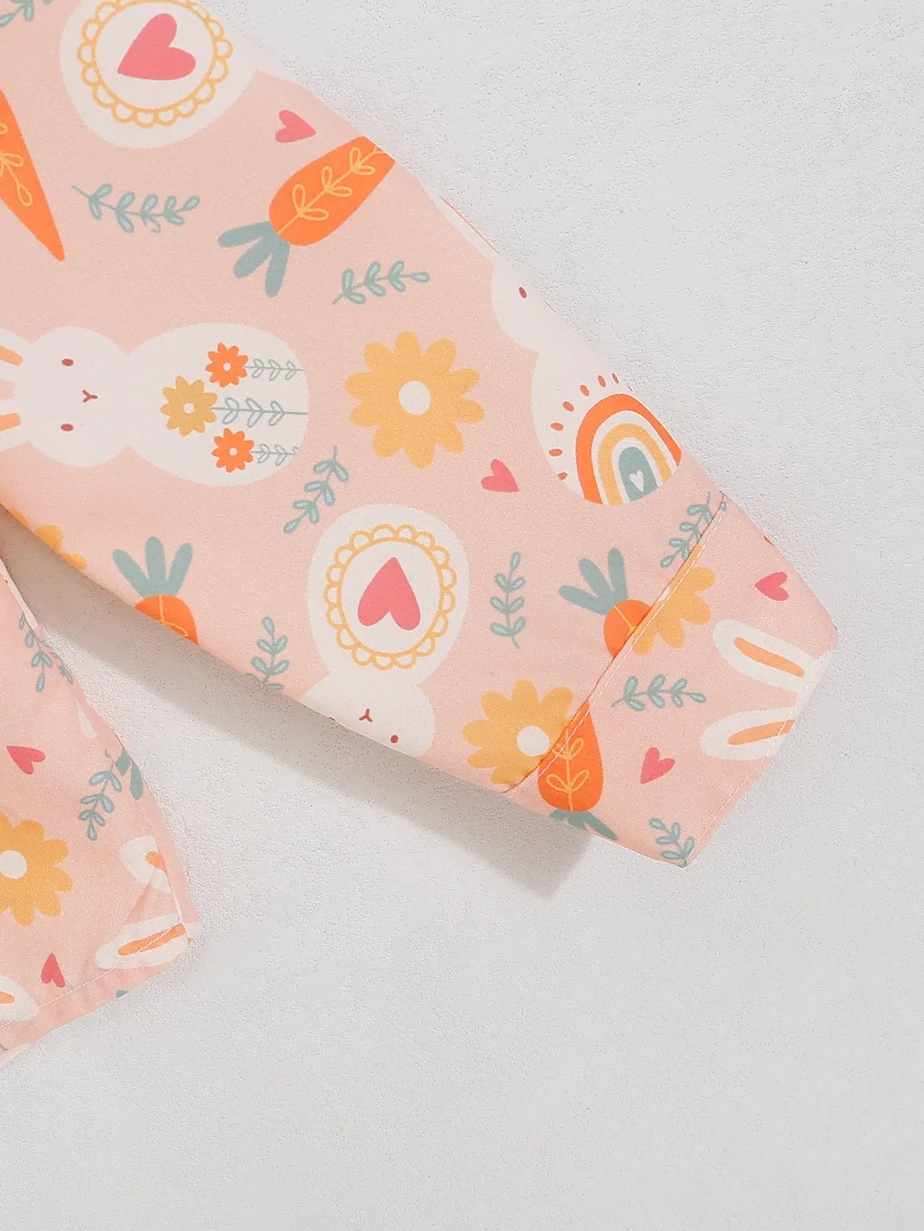 新款跨境春夏款款男童复活节红萝卜兔子印花翻领长袖衬衫厂家批发