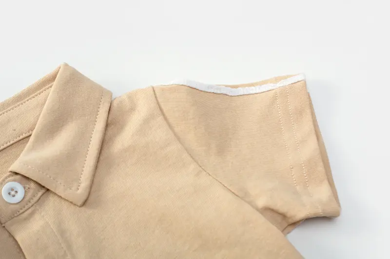 外贸夏新款男童三角哈衣短袖套装新生儿爬服短裤童装厂家一件代发