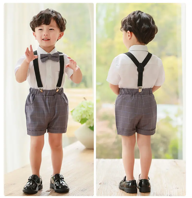 男童西装套装周岁礼服男孩夏季宝宝小西服生日儿童小西服婚礼花童