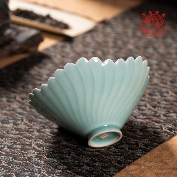 龙泉青瓷茶点盘小号精致点心盘中式功夫茶具配件家用坚果干水果盘