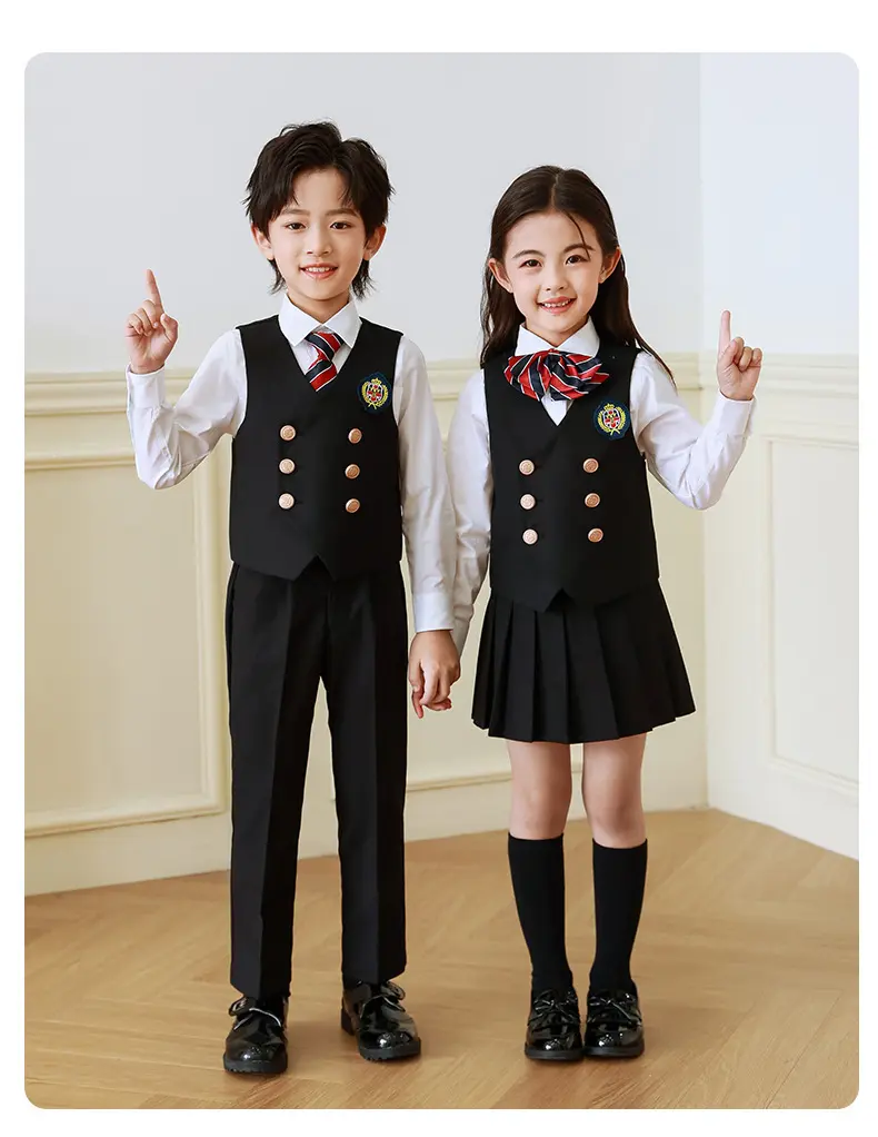 春秋装套装英伦风幼儿园园服夏装班服儿童演出表演合唱小学生校服