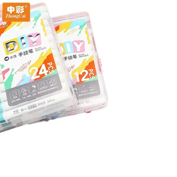 工厂直供中彩丙烯马克笔涂鸦笔不掉色DIY咕卡笔套装儿童学生水彩