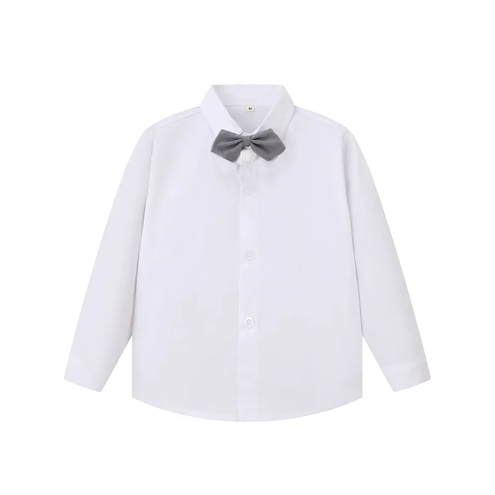 跨境新款儿童套装宝宝宴会派对绅士领花马甲礼服欧美风男童三件套