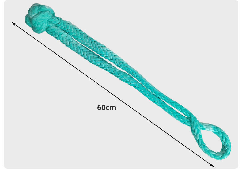 12mm x 60cm 超高分子聚乙烯软卸扣 护套款 疙瘩扣 户外越野救援