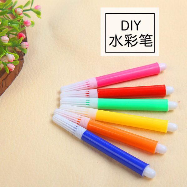 小号迷你儿童画画笔涂鸦笔水彩笔水性马克笔学生用美术记号笔套装