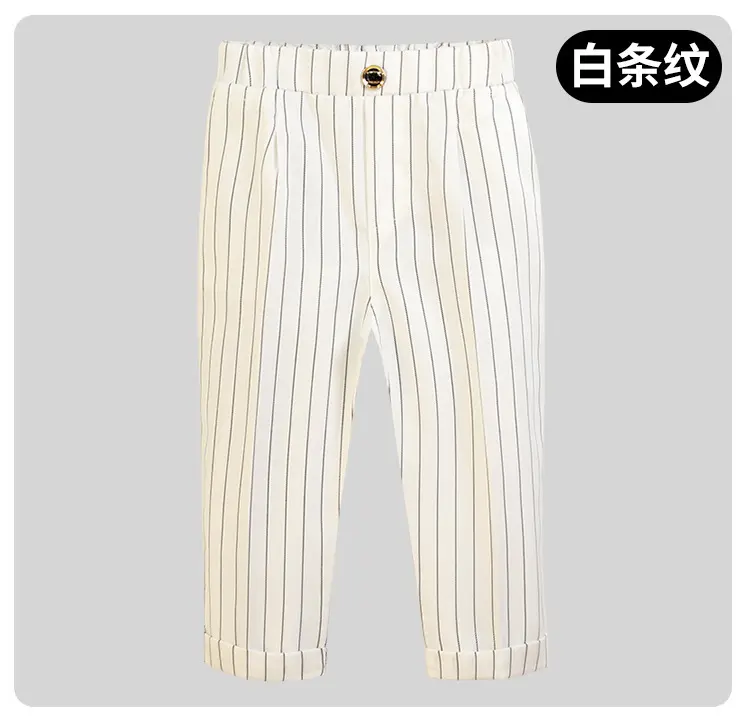儿童西裤男童纯色西装裤中小童小学生校裤演出服春秋休闲长裤代发