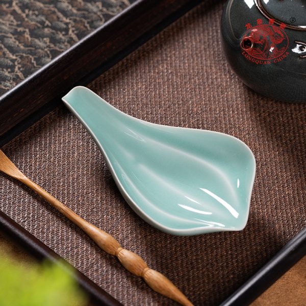 龙泉青瓷茶则家用赏茶醒茶分茶器陶瓷功夫茶道配件创意投茶取茶器