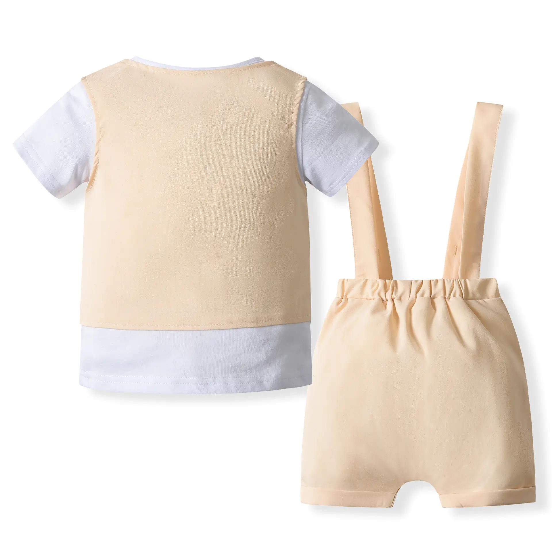 跨境外贸童装批发夏季新款婴幼童绅士礼服宝宝周岁宴会西服套装潮