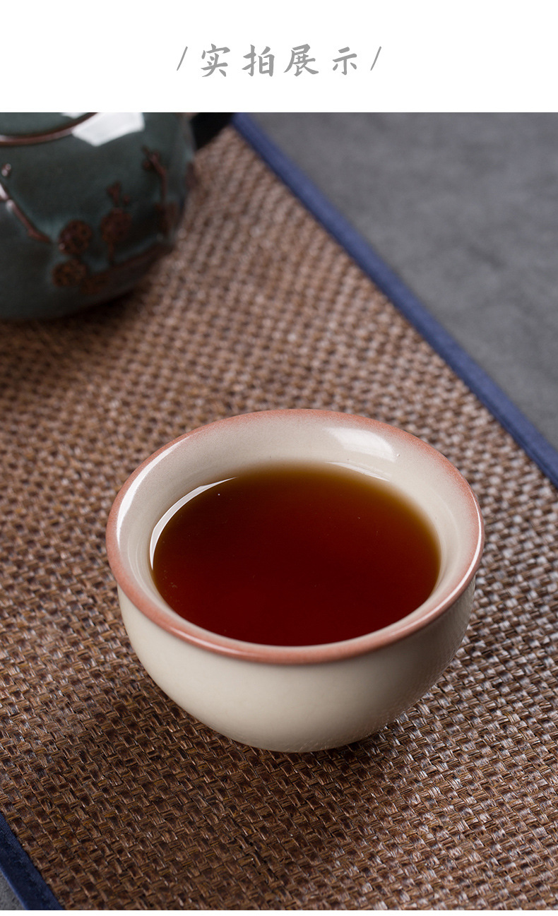 龙泉青瓷 主人杯功夫茶杯个人单杯 陶瓷中式家用高档纯手工品茗杯