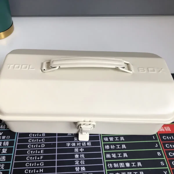 便携家用手提收纳箱厂家供应Y-410工具箱铁制工具箱全金属工具箱