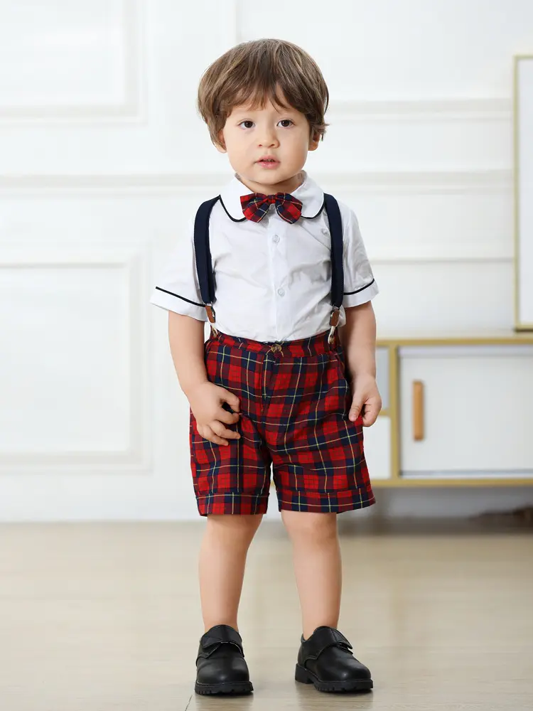 boys sets代工定制秋冬新款 跨境校服礼服批发kid clothe外贸工厂