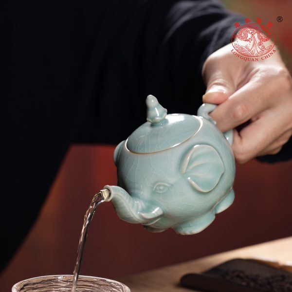 龙泉青瓷开片可养功夫茶具带过滤单个泡茶壶汝瓷陶瓷一人用冲泡壶