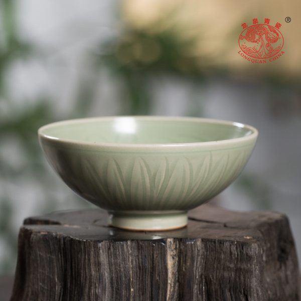 龙泉青瓷 纯手工名家手作主人杯 陶瓷功夫茶杯云纹茶盏茶碗礼盒装