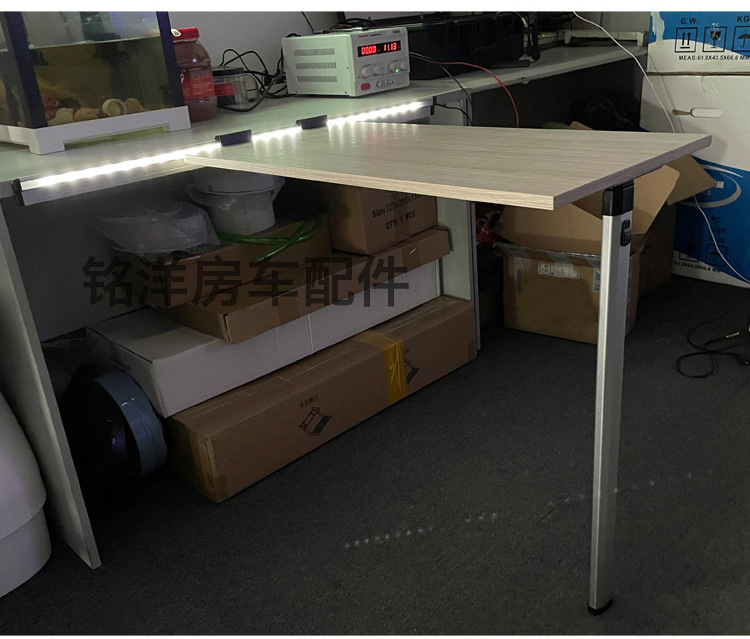 房车改装桌腿配件拖挂车收纳桌脚隐藏餐支脚桌铝合金支架折叠桌腿