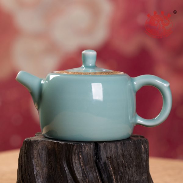 龙泉青瓷 创意手工壶家用过滤泡茶壶 陶瓷中式高档功夫茶具泡茶器