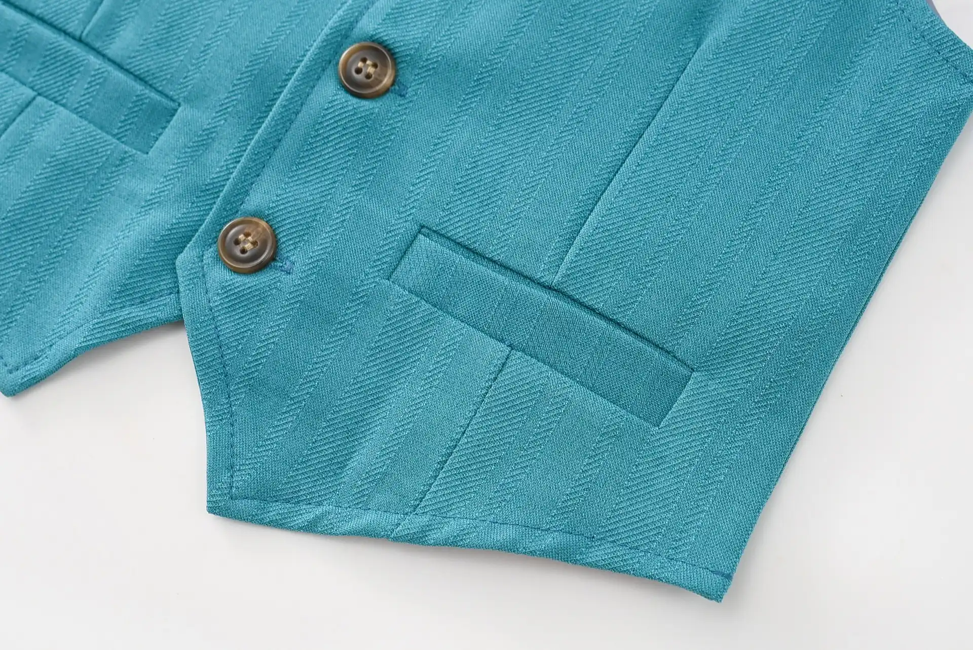 跨境春秋新款男童西装马甲套装儿童帅气主持人花童三件套礼服代发