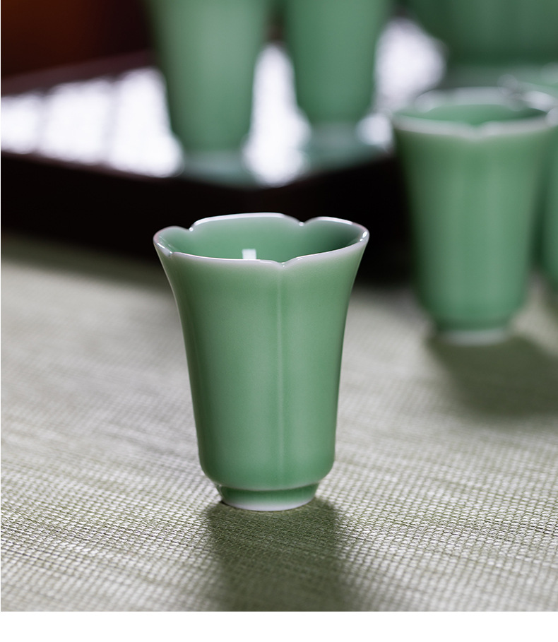 龙泉青瓷仿宋手执壶汤瓶点茶过滤酒壶宋代功夫茶具白酒分酒器套装