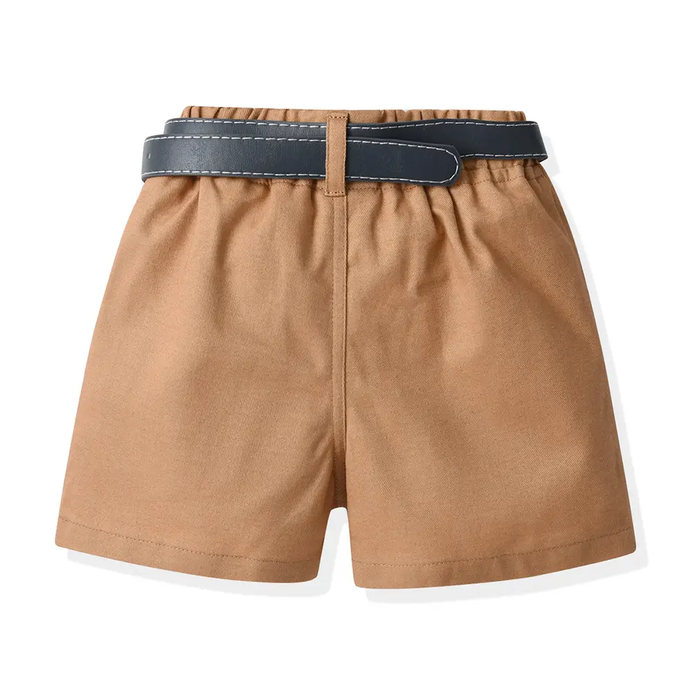 男童夏装网红套装送腰带新款儿童洋气帅气夏季短袖衬衫宝宝时髦潮