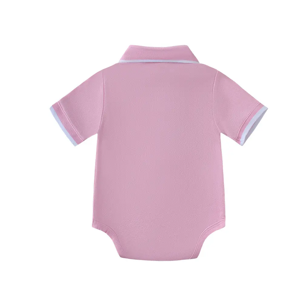 加工定制 跨境 新款男宝宝绅士POLO衫爬服套装 +帽子男童童装批发