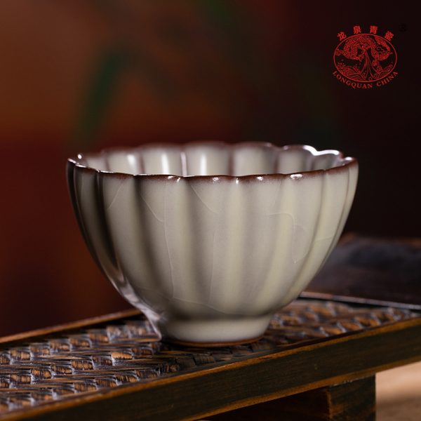 龙泉青瓷 手工主人杯功夫茶具泡茶碗 陶瓷高档猪油冻品茗杯子茶杯