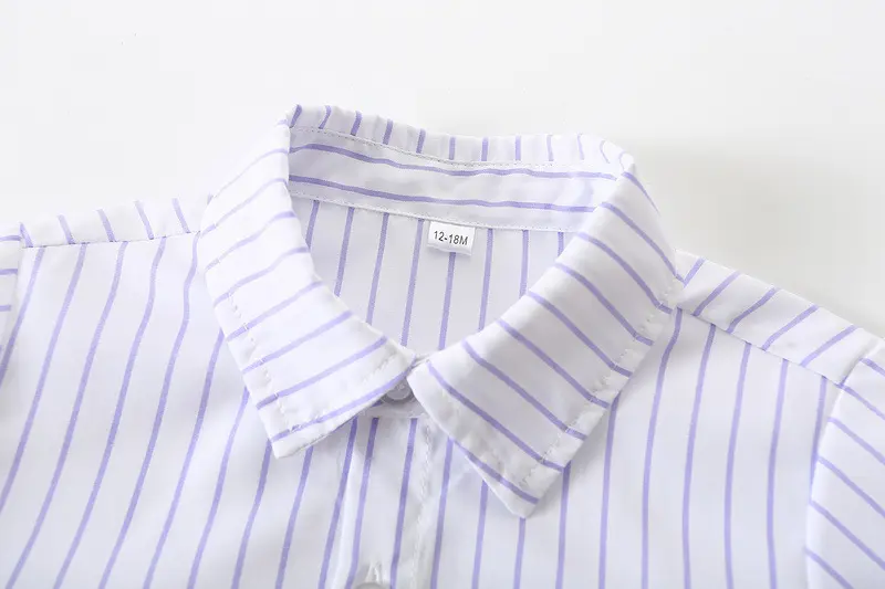 夏季新品男童套装英伦风条纹衬衫绅士礼服三件套源头厂家一手货源