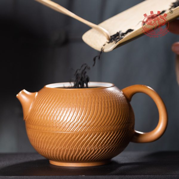 龙泉青瓷 便携式功夫旅行一壶四杯茶具套装 手工跳刀茶壶茶杯公道