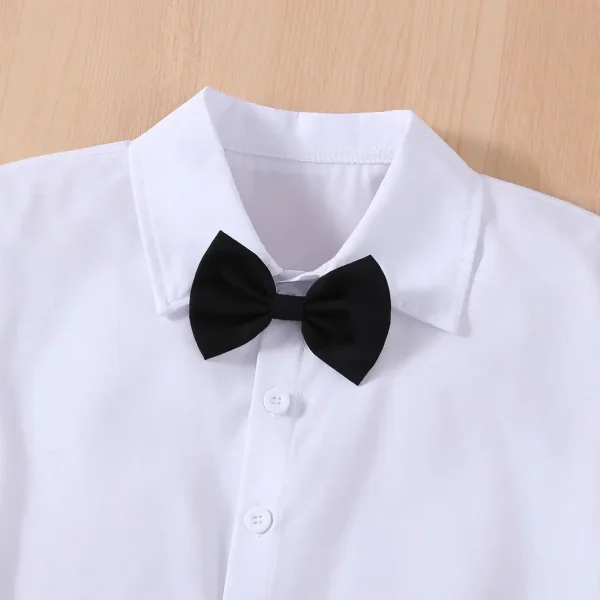 跨境专供儿童礼服夏季新款英伦绅士马甲男童套装周岁男宝礼服童装