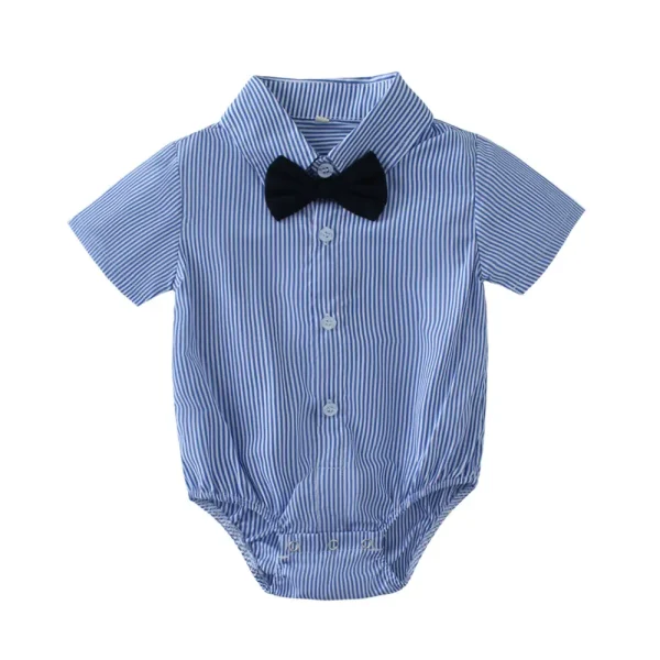 现货 ins婴幼儿春秋礼服哈衣抓周拍照爬服男童周岁夏季童装连体衣