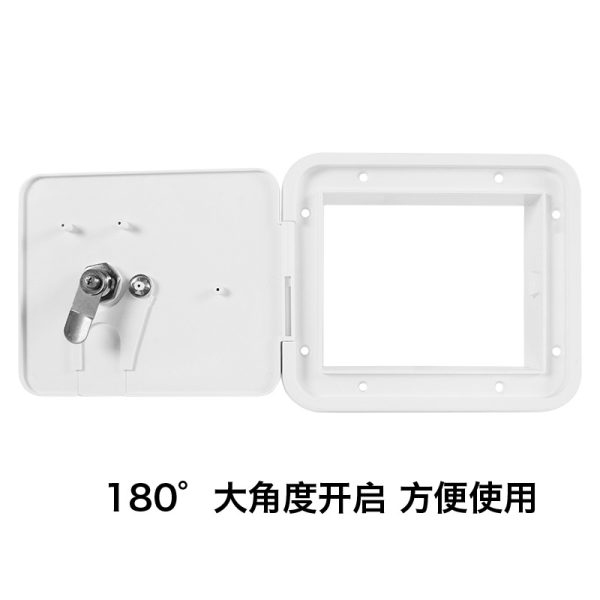 房车防水小舱门 塑料电源线仓门 加油口带锁舱门汽车改装塑料舱门