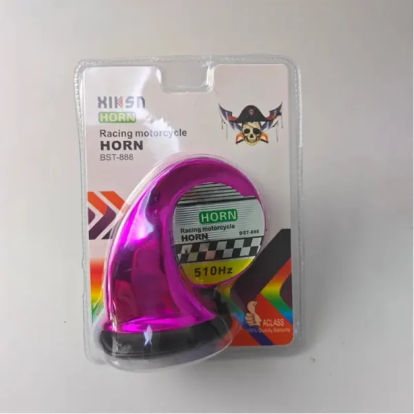 汽车蜗牛电气喇叭 摩托车电动车改装适用颜色多  12v 防水