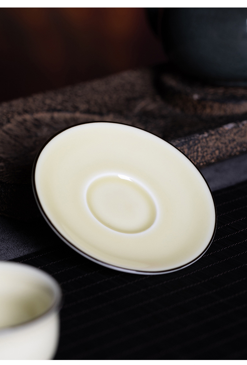 龙泉青瓷 创意家用品茗杯功夫茶杯单杯 陶瓷半手工主人杯茶碗茶盏