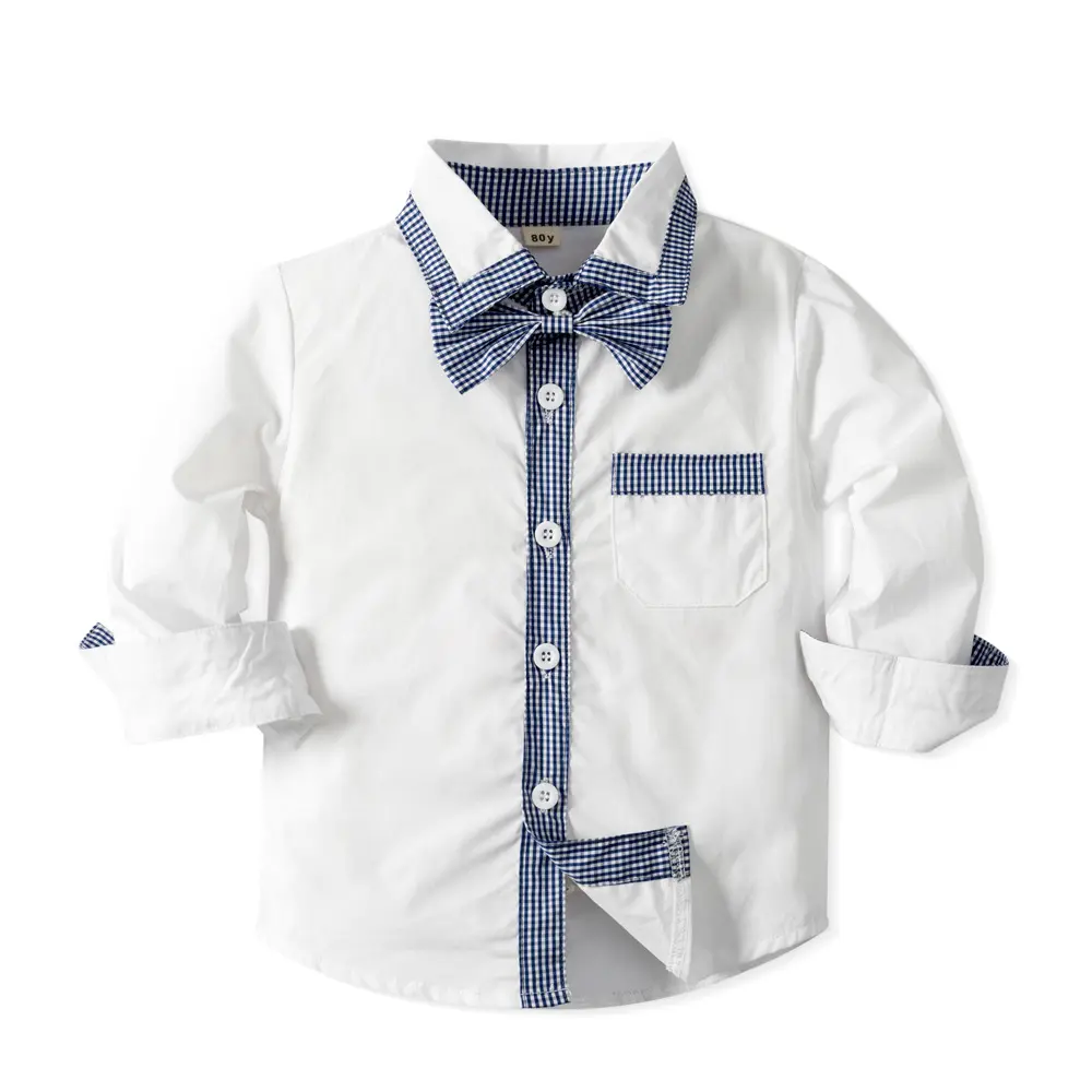 欧美跨境春秋新款男童绅士服长袖衬衫裤子领结皮单多件套厂家生产